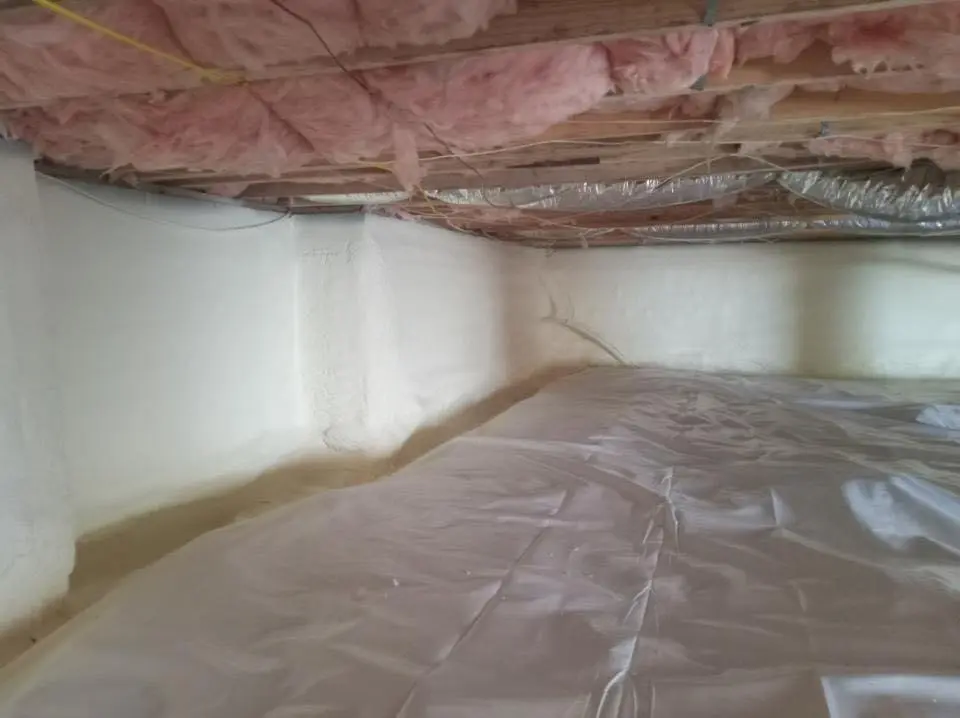 Crawl space encapsulation with closed-cell spray foam for Spray Foam Roofing in Bee Ridge